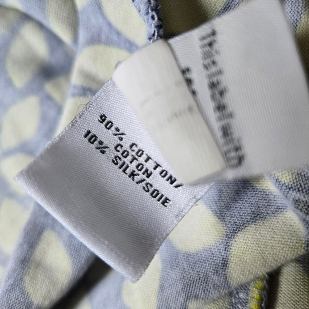 Diane Von Furstenberg Yellow Navy Geometric Floral Wrap Cocktail Dress Size 6 - Picture 6 of 7